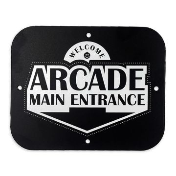 Metal Game Room Sign - Welcome, Arcade Main Entrance